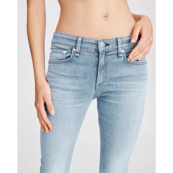 Rag & Bone Nina High Rise Ankle Skinny in Wells with Holes Size 26 - Picture 3 of 13